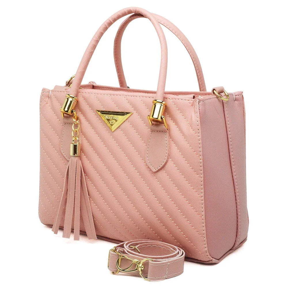 Bolsa Feminina Média Shopbag Bordada Linea