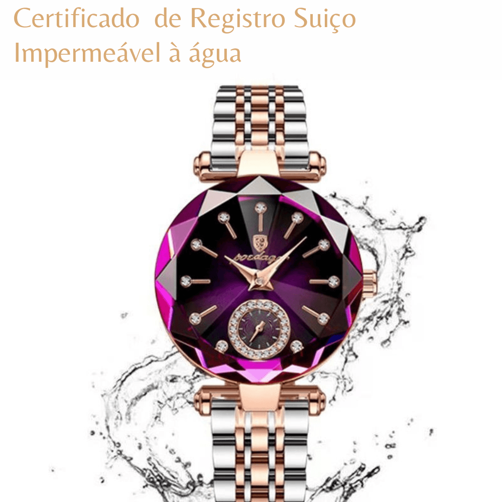Relógio Shiny Diamond - O Coração do Oceano - Poedagar - Original