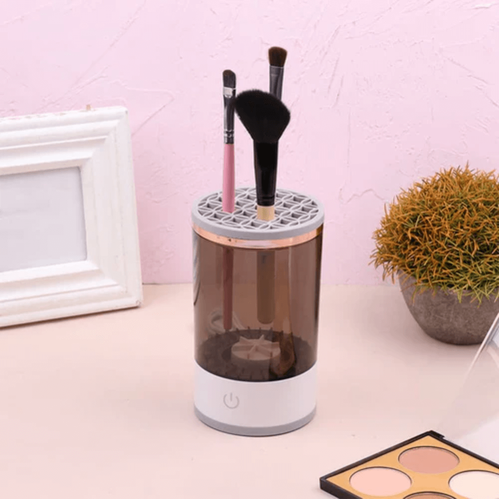 Limpador e Secador de Pincéis de Maquiagem Automático USB – CleanBrush Mix