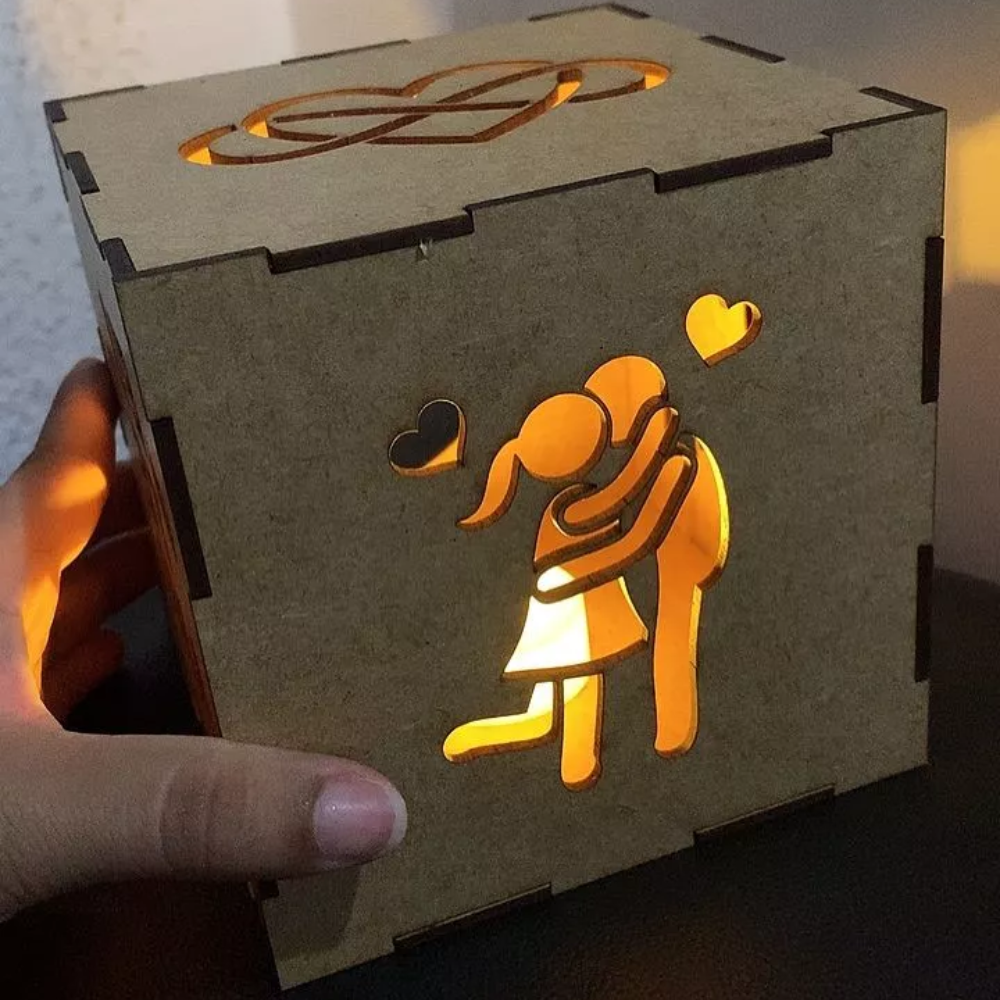 Luminária LED "Te Amo" Amor Infinito - Presente Criativo [25% OFF]