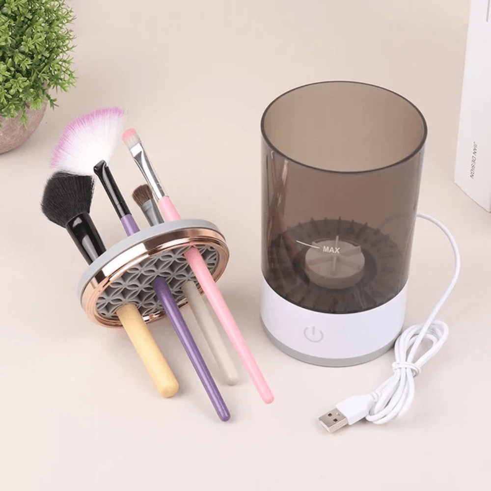 Limpador e Secador de Pincéis de Maquiagem Automático USB – CleanBrush Mix