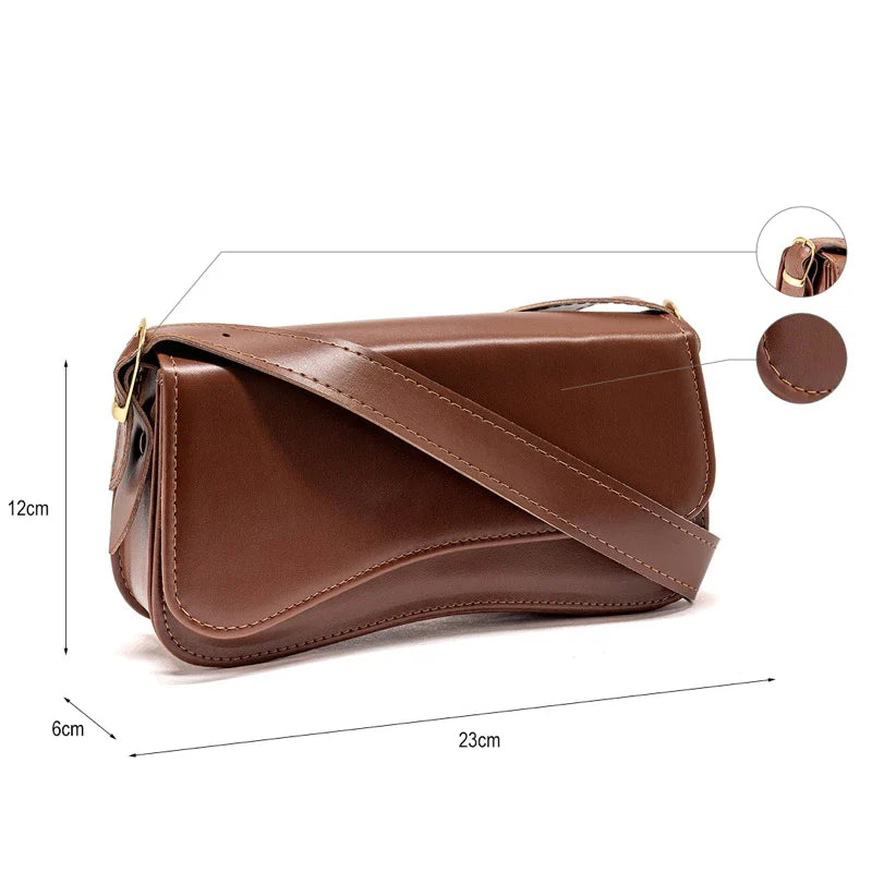 Bolsa Baguete de Ombro Feminina Lançamento Zara